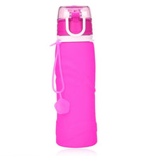 Load image into Gallery viewer, 2017 Outdoor Hiking Silicone 750ml Collapsible Drink Kettle Silicone Foldable Sports Bottle #EW