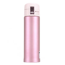 Load image into Gallery viewer, Vacuum Insulation Cup Stainless Steel Bounce Cover Cup Thermoses Bottle Travel Mug for Home Office Outdoor Use 500ML