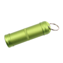 Load image into Gallery viewer, Pillbox Aluminum Alloy Sealed First-aid Keychain Outdoor Emergency Pot Water bottle